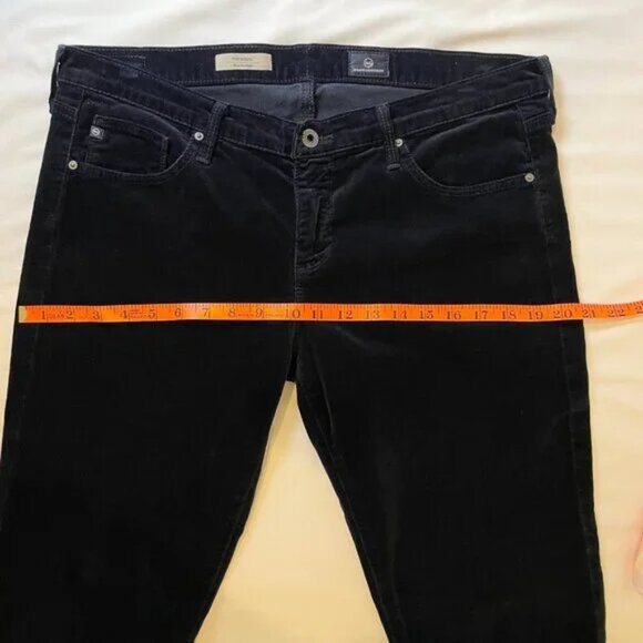 Ag The Stevie Navy Corduroy Ankle Pant Straight Leg Size 32R - Picture 8 of 14